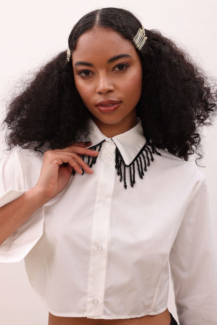 Crop detailed shirt