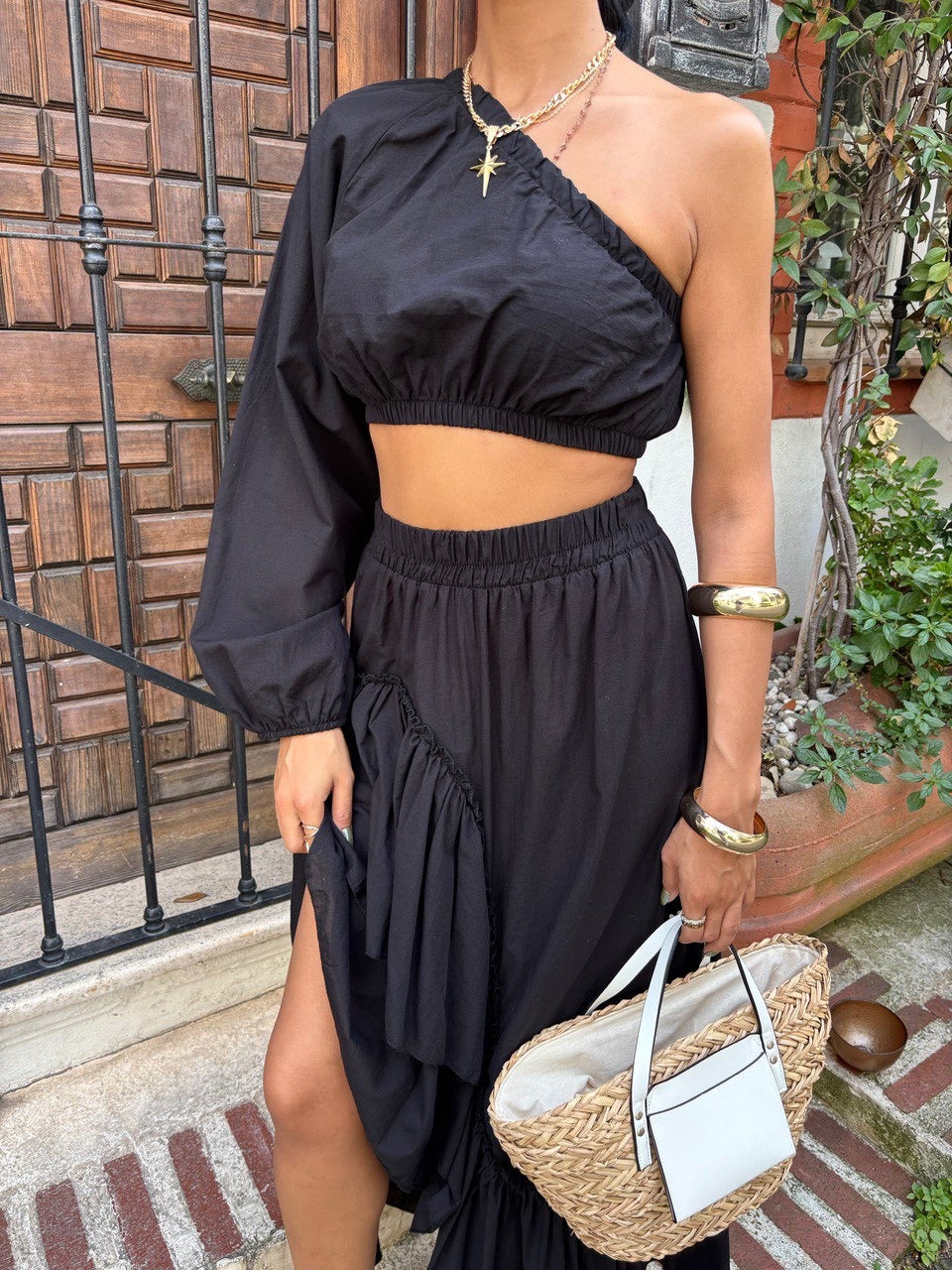 Flare skirt set