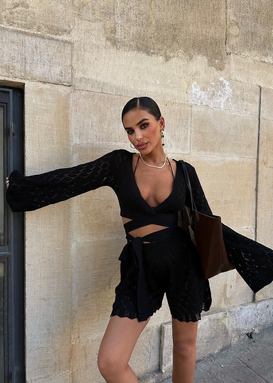 Crochet short set