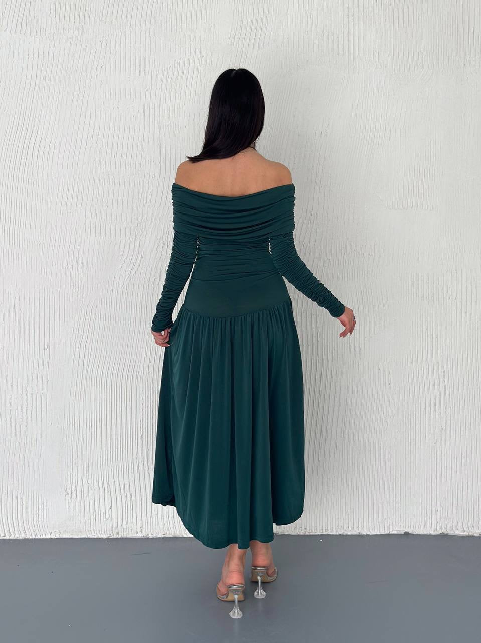 Off shoulder maxi dress