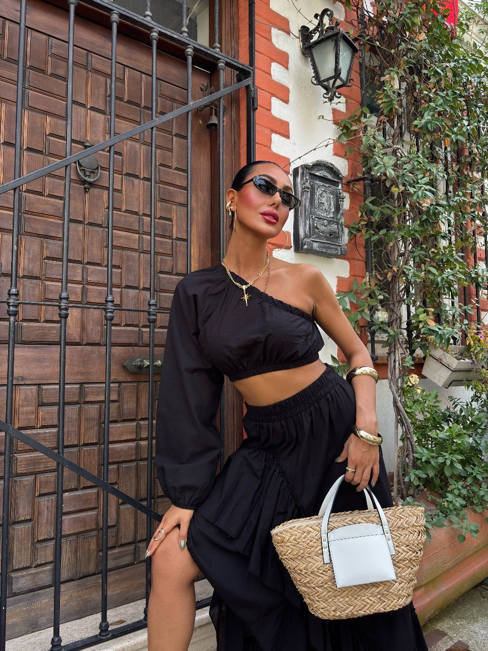 Flare skirt set