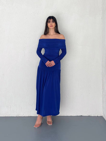Off shoulder maxi dress