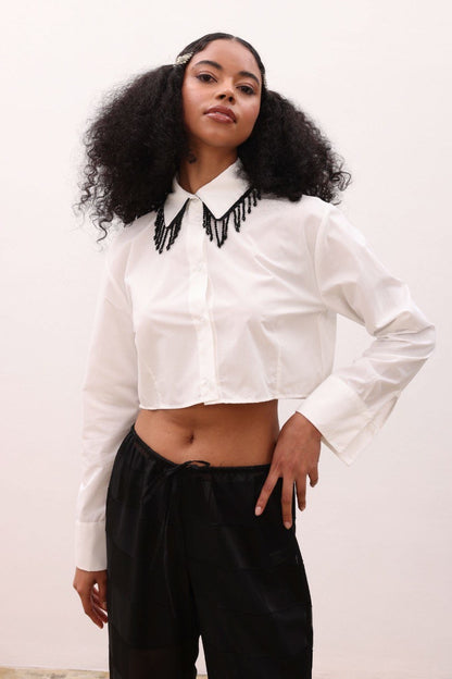 Crop detailed shirt