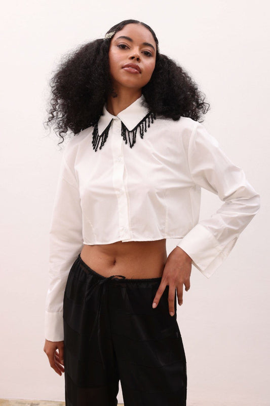 Crop detailed shirt