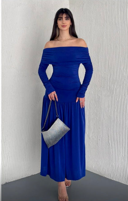 Off shoulder maxi dress