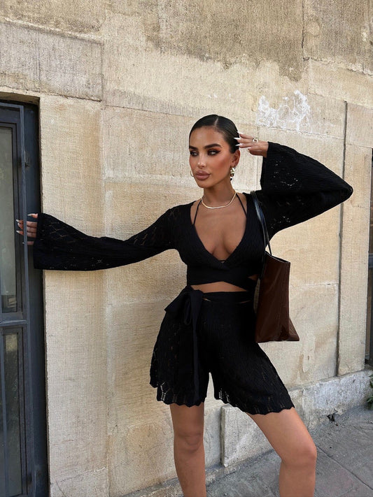 Crochet short set