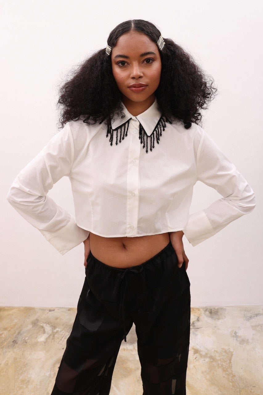 Crop detailed shirt