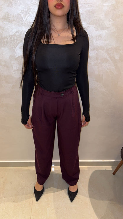 Wide leg trousers