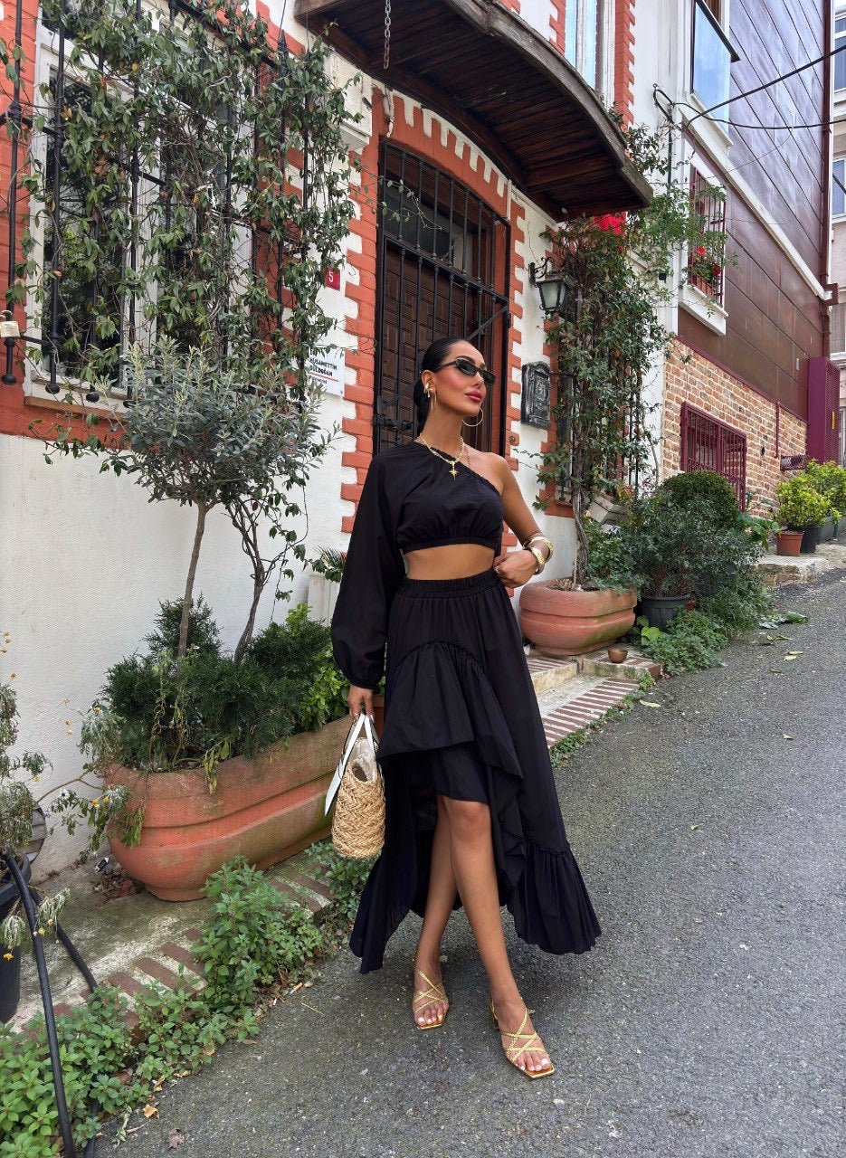 Flare skirt set