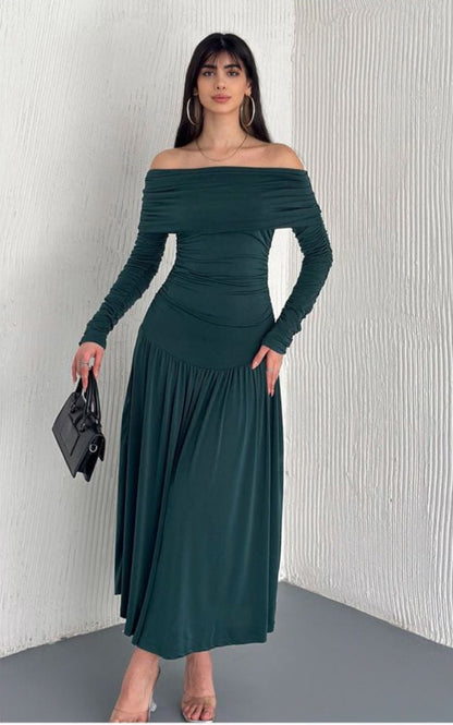 Off shoulder maxi dress